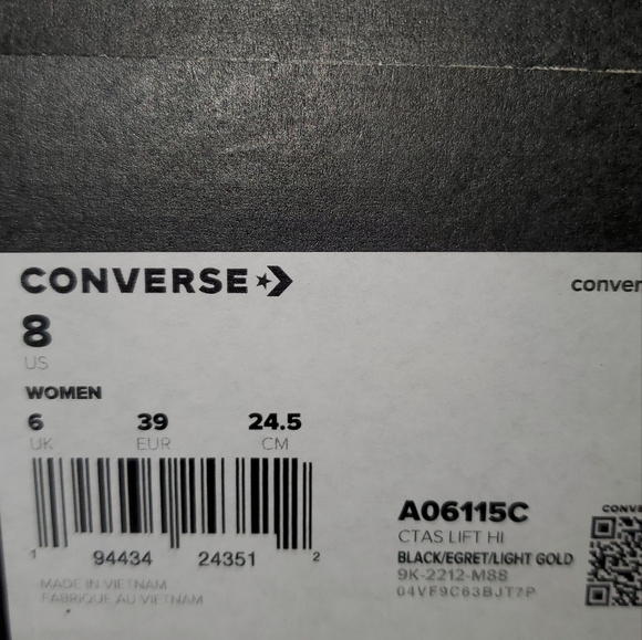 Converse CTAS Lift Hi Platform Festival Florals women's sz / A06115C - Picture 8 of 8